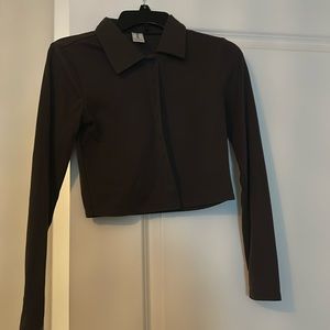 Cropped brown @Nordstrom Rack shirt